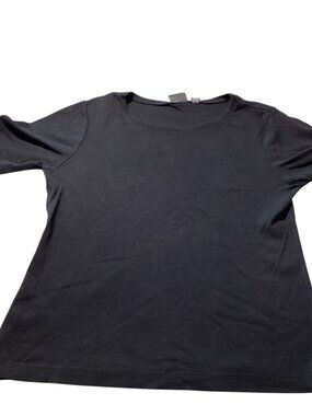 Auditions by Chico's, Short Sleeve Black Blouse, Size 2